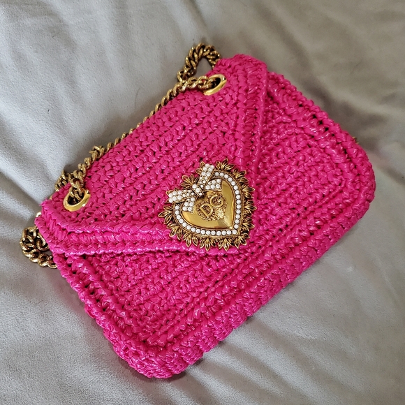 Dolce & Gabbana Devotion Raffia Bag - Picture 12 of 12